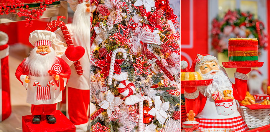 Showroom Natal FLORARTE 2022. Cen&aacute;rio Vila Doce Natal.