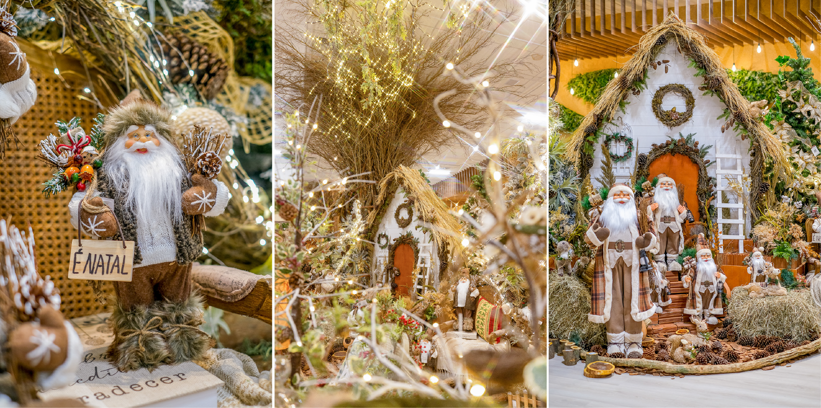 Showroom Natal FLORARTE 2022. Cen&aacute;rio Vila dos P&aacute;ssaros.