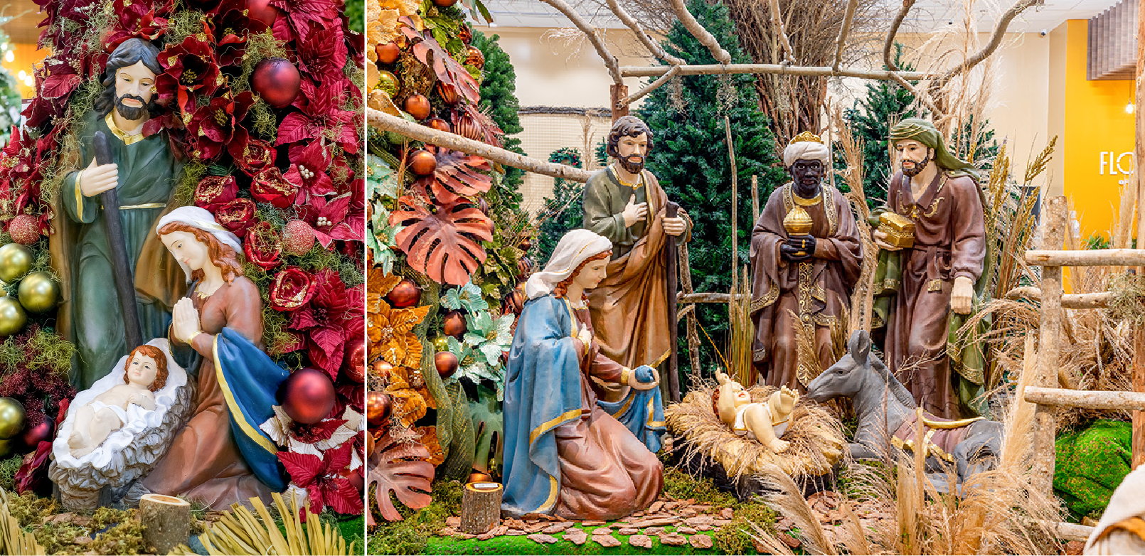 Showroom Natal FLORARTE 2022. Cen&aacute;rio Vila Sacra.
