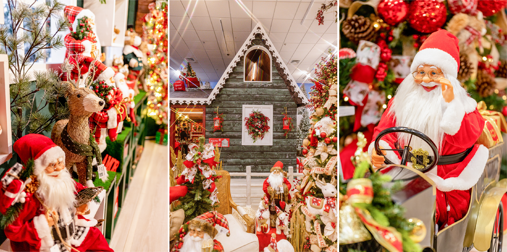 Showroom Natal FLORARTE 2022. Cen&aacute;rio Vila Noel.